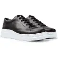 Camper for woman. K200508-043 Runner Up leather shoes black (37), Flat, Laces, Casual