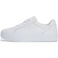 Tommy Hilfiger for woman. FW0FW09164 Leather Platform Sneakers white (37), Flat, Laces, Casual