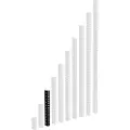 Adam hall Heavy Duty Black 19 Rack Strip 6U