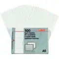 Herlitz - Indeksark - A5 (148 x 210 mm) - landskap - hvit - linjert (en pakke 100)