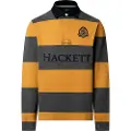 Hackett Heritage Crest Stripe Langermet Poloskjorte