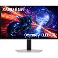 Samsung Odyssey OLED G6 S27FG602SU - G60SF Series - OLED-skjerm - gaming - 27 - 2560 x 1440 QHD @ 500 Hz - 300 cd/m² - 1000000:1 - DisplayHDR 500 True Black - 0.03 ms - 2xHDMI, DisplayPort - sølv