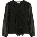 Vila Ane Langermet Bluse