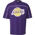 New Era Nba Piping Oversized Los Angeles Lakers Kortarmet T-skjorte