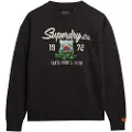 Superdry Souvenir Graphc Embroidered Loose Crew Hettegenser