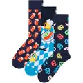 Happy socks Beer Glass Gift Set Crewsokker 3 Par