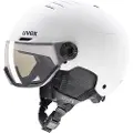 Uvex Wanted Visor Pro V, Skihjelm med Visir, White Matt