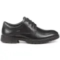 Fluchos for man. F1304 Magnus black leather shoes (44), Flat, Laces, Casual
