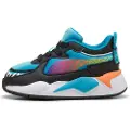 Puma x HOT WHEELSâ¢ MONSTER TRUCKS RS-X Sneakers Toddlers, Shoes, Tropical Blue/Orange Glo, 27