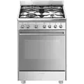 Smeg Cx68mf8-2 60 Cm Gasskomfyr Med Ovn 4 Brennere