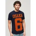 Superdry for man. M1011923A Osaka 6 navy graphic T-shirt (L), Casual, Cotton, Short sleeve