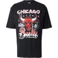 New Era Nba Graphic Oversized Chicago Bulls Kortarmet T-skjorte