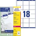 Avery - Hvit - 63.5 x 46.6 mm 1800 etikett(er) (100 ark x 18) adresselapper