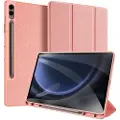 DUX Samsung Galaxy Tab S9 FE+ Dux Ducis Domo Tri-Fold Smart Folio-etui - Rosa