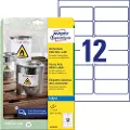 Avery Etiketter Avery 99,1x42,3 mm, hvid, holdbare, til inkjet - (10 ark x 12 stk.)