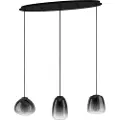 Eglo AGUILARES long table pendant oak/smoke