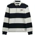 Superdry Vintage Athletic Stripe Rugby Langarmet T-skjorte