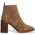 Alpe for woman. 544911 Brown Camden leather ankle boots (35), 5 to 8 cm, Suede, Zip, Casual