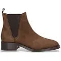 Alpe for woman. 234911 Brown Couture Leather Ankle Boots (35), 1 to 3 cm, None, Casual