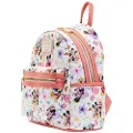 Loungefly Mickey Minnie Og Blomstret Miniryggsekk