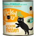 Lucky Lou Adult 6 x 800 g - Fjærkre og ørret