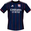 Adidas Olympique De Lyon 25/26 Borte Kvinners T-skjorte Med Korte Ermer