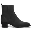 Alpe for woman. 553803 Brooklyn leather ankle boots black (35), 3 to 5 cm, Suede, None, Casual