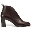 Wonders for woman. L-1112 Brown Sorrento Leather Ankle Boots (37), 3 to 5 cm, None, Casual