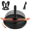 Vevor vektslede, stålkraftslede, styrketreningsslede for atletisk trening, hastighetsforbedring, treningsutstyr med sele, kompatibel med 51 mm vektplate, oransje og svart