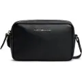 Tommy Hilfiger for woman. AW0AW17689 Black woven shoulder bag (OSFA), Casual, Polyurethane