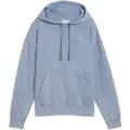 Puma Essentials Elevated Relaxed Wash Hoodie Women, Clothing, Cool Blue, M