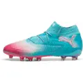 Puma FUTURE 8 ULTIMATE RE-CHARGE AG Football Boots Unisex, Shoes, Hero Blue/White/Sunset Pink, 40