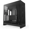 NZXT H9 Flow (2025) - All Black - Kabinett - Miditower - Svart