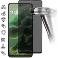 Mtp Products Motorola Moto G35 Privacy Full Cover skjermbeskyttere i herdet glass - Svart Kant
