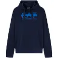 EA7 Train Logo Series Copl Logo Barred Hettegenser