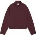 Puma HER Relaxed Half-Zip Crew Women, Women, Ruby Shimmer, L