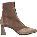 Hispanitas for woman. HI254186 Atlanta Soho brown leather ankle boots (41), 3 to 5 cm, Zip, Casual