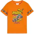 Puma x HOT WHEELSâ¢ MONSTER TRUCKS Tee Kids, Clothing, Orange Glo, 4-5Y