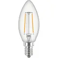 Philips CorePro - LED-filamentlyspære - form: B35 - klar finish - E14 - 2 W (ekvivalent 25 W) - klasse E - varmt hvitt lys - 2700 K