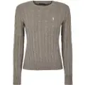 Ralph Lauren for woman. 211971795001 Grey knotted jumper (M), Casual, Cotton