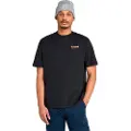 Timberland for man. TB0A63BDEZQ1 Rugged Active Gear back graphic T-shirt black (S), Casual, Cotton, Short sleeve