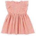 Konges Sløjd Kim Frill Kjole Gots Flamingo Plume Check