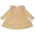 Petit Piao Kjole Modal Max Striped Adobe Rose/Yellow Corn/Mustar