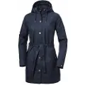 Helly Hansen Mørk Blå W Lyness II Coat Regnjakke