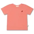 Petit Piao T-shirt S/S Motif Sea Shell Pink/Ladybug
