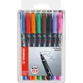 Stabilo OHPen Universal, Flerfarget, Tyskland, 8 stykker, 102 mm, 16 mm, 153 mm