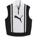 Puma FUTURE..ARCHIVE Half-Zip Knitted Tank Women, Clothing, Black/White, L