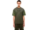 Emporio Armani Train Graphic Series Monogram Infill Kortarmet T-skjorte