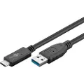 Goobay USB-A <-> USB-C - 1m - Svart