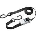 Masterlock 3109EURDAT, Sort, Polyester, 400 kg, Skralle til lastestropp, Kloformet krok, 2,5 cm